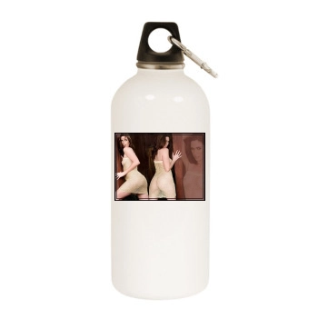 Aimee Sweet White Water Bottle With Carabiner