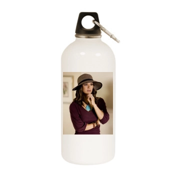 Ally Sheedy White Water Bottle With Carabiner