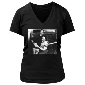 Gregory Hines Women's Deep V-Neck TShirt