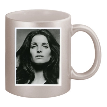 Stephanie Seymour 11oz Metallic Silver Mug