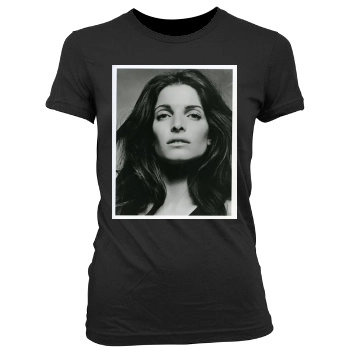 Stephanie Seymour Women's Junior Cut Crewneck T-Shirt