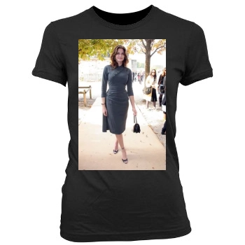 Stephanie Seymour Women's Junior Cut Crewneck T-Shirt