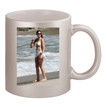 Stephanie Seymour 11oz Metallic Silver Mug