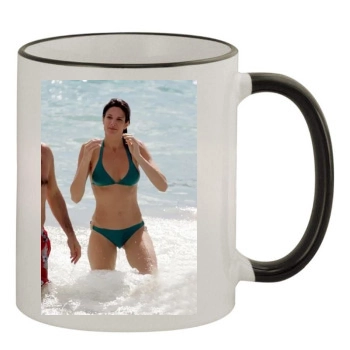 Stephanie Seymour 11oz Colored Rim & Handle Mug