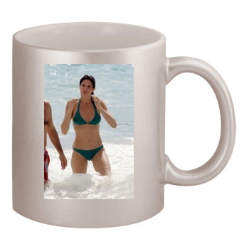 Stephanie Seymour 11oz Metallic Silver Mug