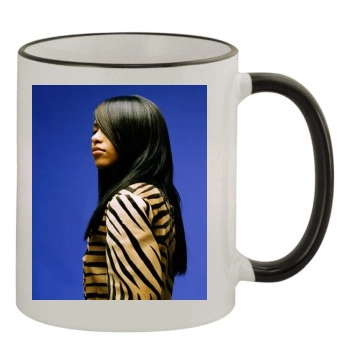 Aaliyah 11oz Colored Rim & Handle Mug