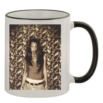 Aaliyah 11oz Colored Rim & Handle Mug