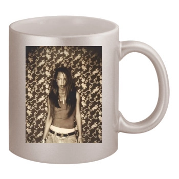 Aaliyah 11oz Metallic Silver Mug