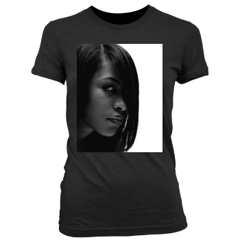 Aaliyah Women's Junior Cut Crewneck T-Shirt