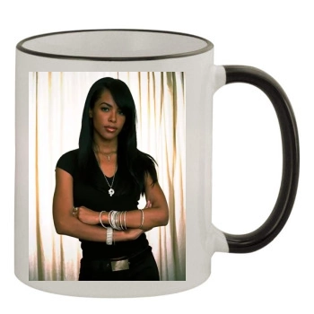 Aaliyah 11oz Colored Rim & Handle Mug