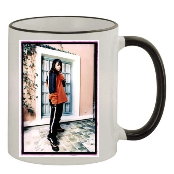 Aaliyah 11oz Colored Rim & Handle Mug