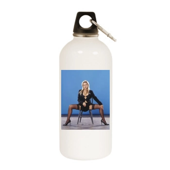 Abi Titmuss White Water Bottle With Carabiner