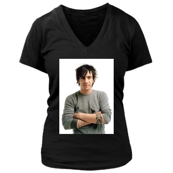 Adam Gontier Women's Deep V-Neck TShirt