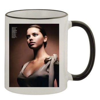 Adriana Lima 11oz Colored Rim & Handle Mug