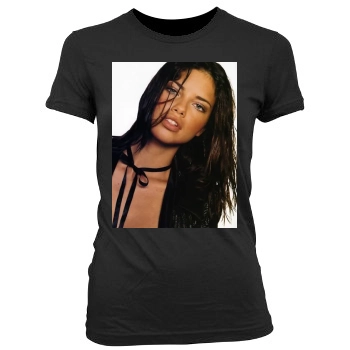 Adriana Lima Women's Junior Cut Crewneck T-Shirt