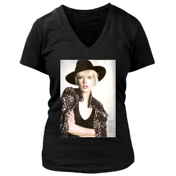 Agyness Deyn Women's Deep V-Neck TShirt