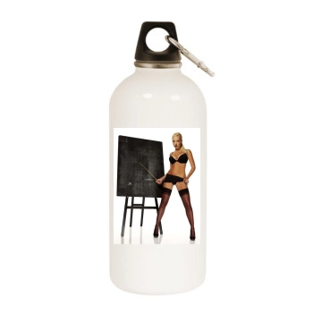 Aisleyne Horgan Wallace White Water Bottle With Carabiner