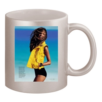 Alessandra Ambrosio 11oz Metallic Silver Mug