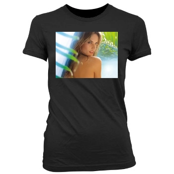 Alessandra Ambrosio Women's Junior Cut Crewneck T-Shirt