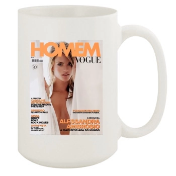 Alessandra Ambrosio 15oz White Mug