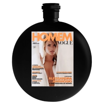 Alessandra Ambrosio Round Flask