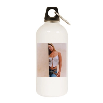 Ali Larter White Water Bottle With Carabiner