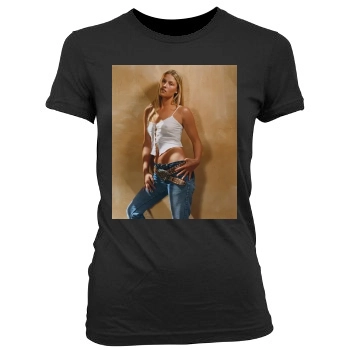 Ali Larter Women's Junior Cut Crewneck T-Shirt