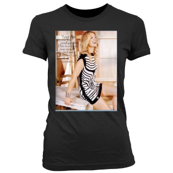 Ali Larter Women's Junior Cut Crewneck T-Shirt