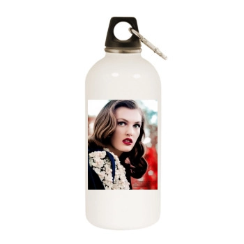 Ali Stephens White Water Bottle With Carabiner