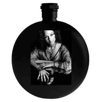 Alicia Keys Round Flask