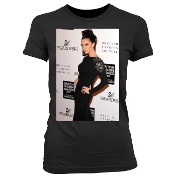 Alicia Keys Women's Junior Cut Crewneck T-Shirt