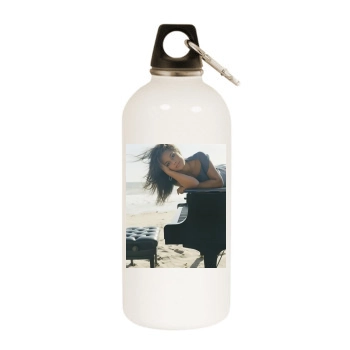 Alicia Keys White Water Bottle With Carabiner