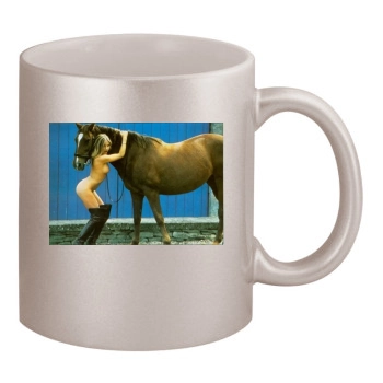 Fia Morrow 11oz Metallic Silver Mug