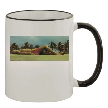 Fia Morrow 11oz Colored Rim & Handle Mug