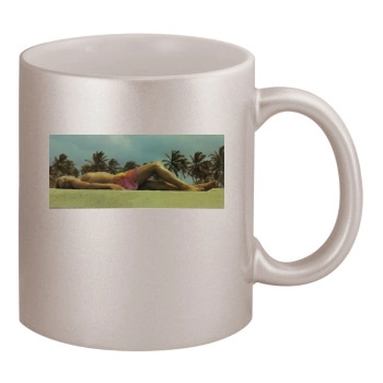 Fia Morrow 11oz Metallic Silver Mug