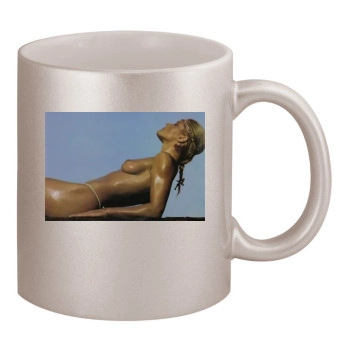 Fia Morrow 11oz Metallic Silver Mug