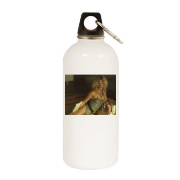 Fia Morrow White Water Bottle With Carabiner