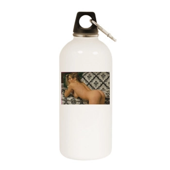 Fia Morrow White Water Bottle With Carabiner