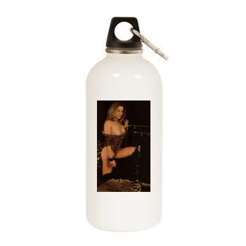 Fia Morrow White Water Bottle With Carabiner