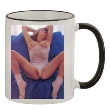 Fia Morrow 11oz Colored Rim & Handle Mug