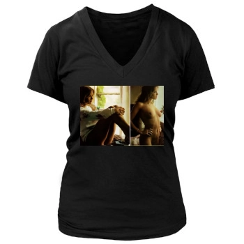 Fia Morrow Women's Deep V-Neck TShirt