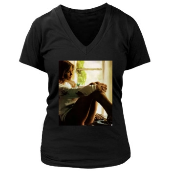 Fia Morrow Women's Deep V-Neck TShirt