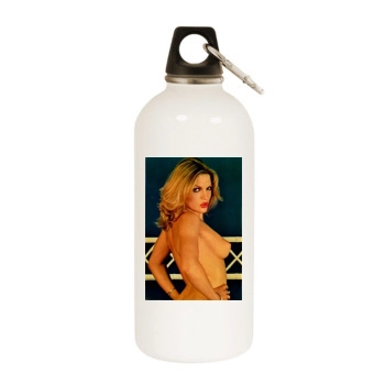 Fia Morrow White Water Bottle With Carabiner