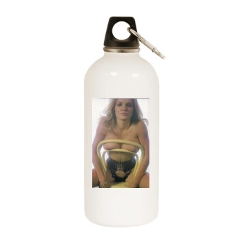 Fia Morrow White Water Bottle With Carabiner