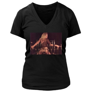 Fia Morrow Women's Deep V-Neck TShirt