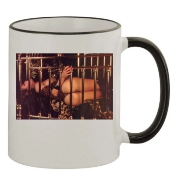 Fia Morrow 11oz Colored Rim & Handle Mug