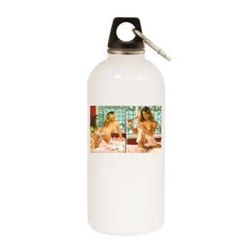 Fia Morrow White Water Bottle With Carabiner