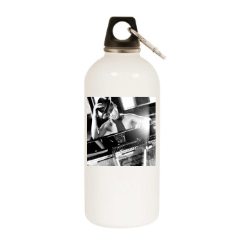 Alicia Keys White Water Bottle With Carabiner