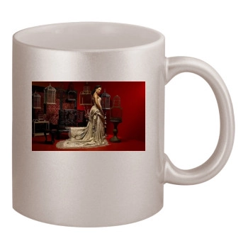 Alicia Keys 11oz Metallic Silver Mug