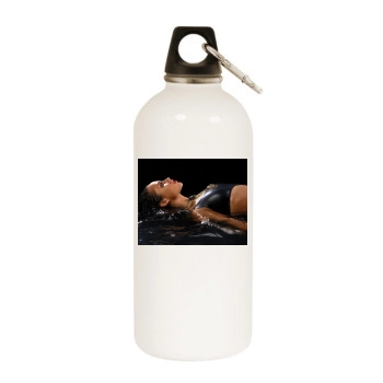 Alicia Keys White Water Bottle With Carabiner